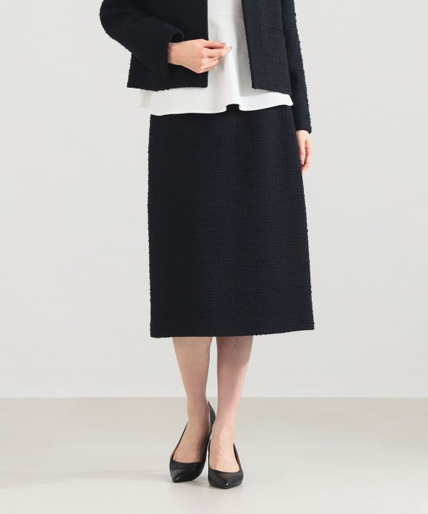 Demi-Luxe BEAMS（デミルクス ビームス）ツイード セミタイト スカート