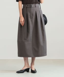 【+10%ポイントUP】ベルテッド コクーン スカート