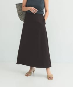 シンプル リネン スカート .M