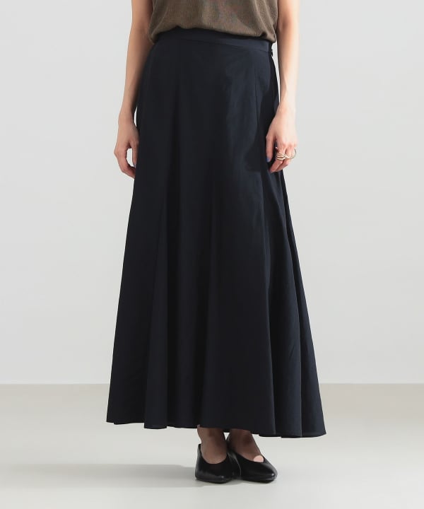 .M BEAMS 新品タグ付✨Demi-Luxe リネンシンプルロングスカート .M スカート リネン ビームス）シンプル BEAMS（デミルクス Demi-Luxe スカート