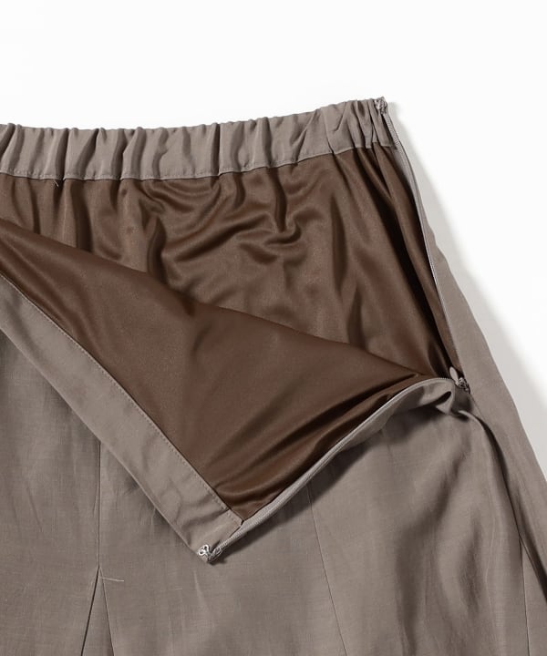 Cotton Acetate Flared Skirt