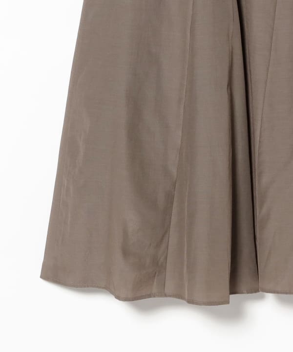 Cotton Acetate Flared Skirt