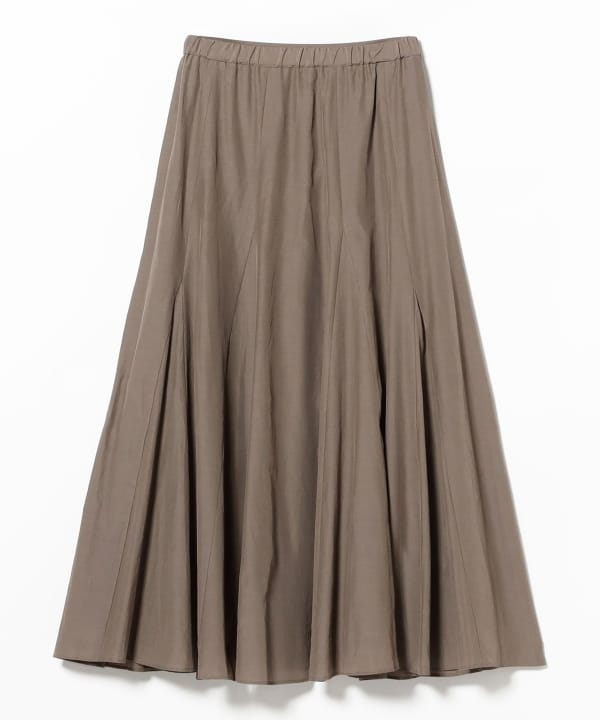 Cotton Acetate Flared Skirt