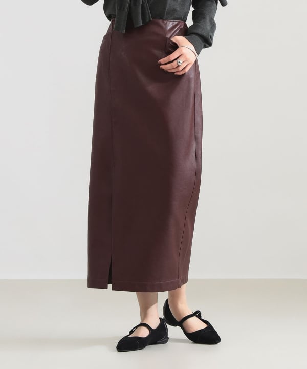 【CLASSY.10月号掲載】AK+1 / フェイクレザー スカート Model：H165　Size：38