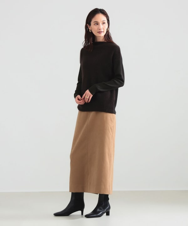 フェイクスエード スカート Model：H171 B80 W58 H86　Size：38