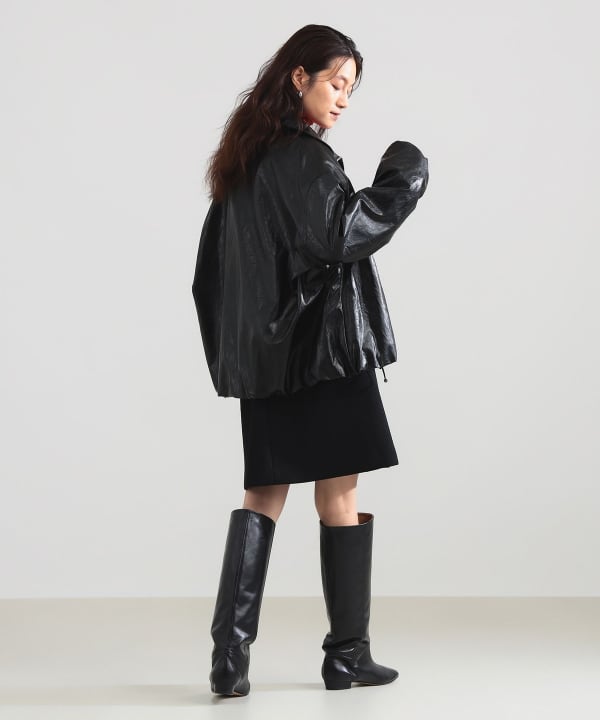 ボンディング ミニ スカート Model：H165 B77 W57 H79　Size：38