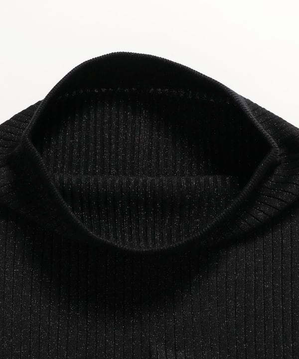 three dots / LUREX リブニット スカート