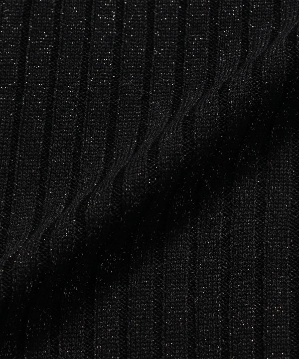 three dots / LUREX リブニット スカート