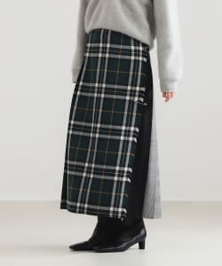 [Special order] O’NEIL OF DUBLIN × Demi-Luxe BEAMS / Patchwork Classic Long Quilted Skirt 90 cm