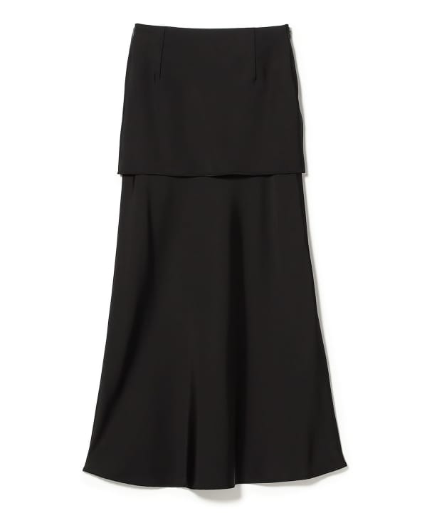 BEAMS SALON / グロッシー レイヤー スカート