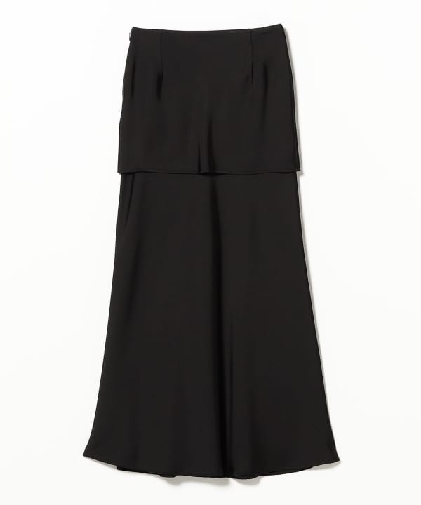 BEAMS SALON / グロッシー レイヤー スカート