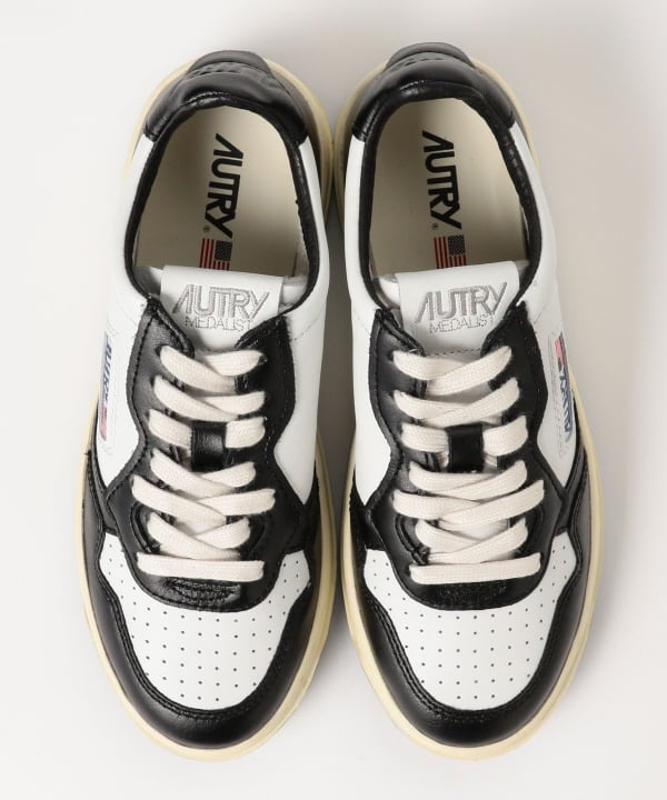 AUTRY / MEDALIST LOW バイカラー レザースニーカー