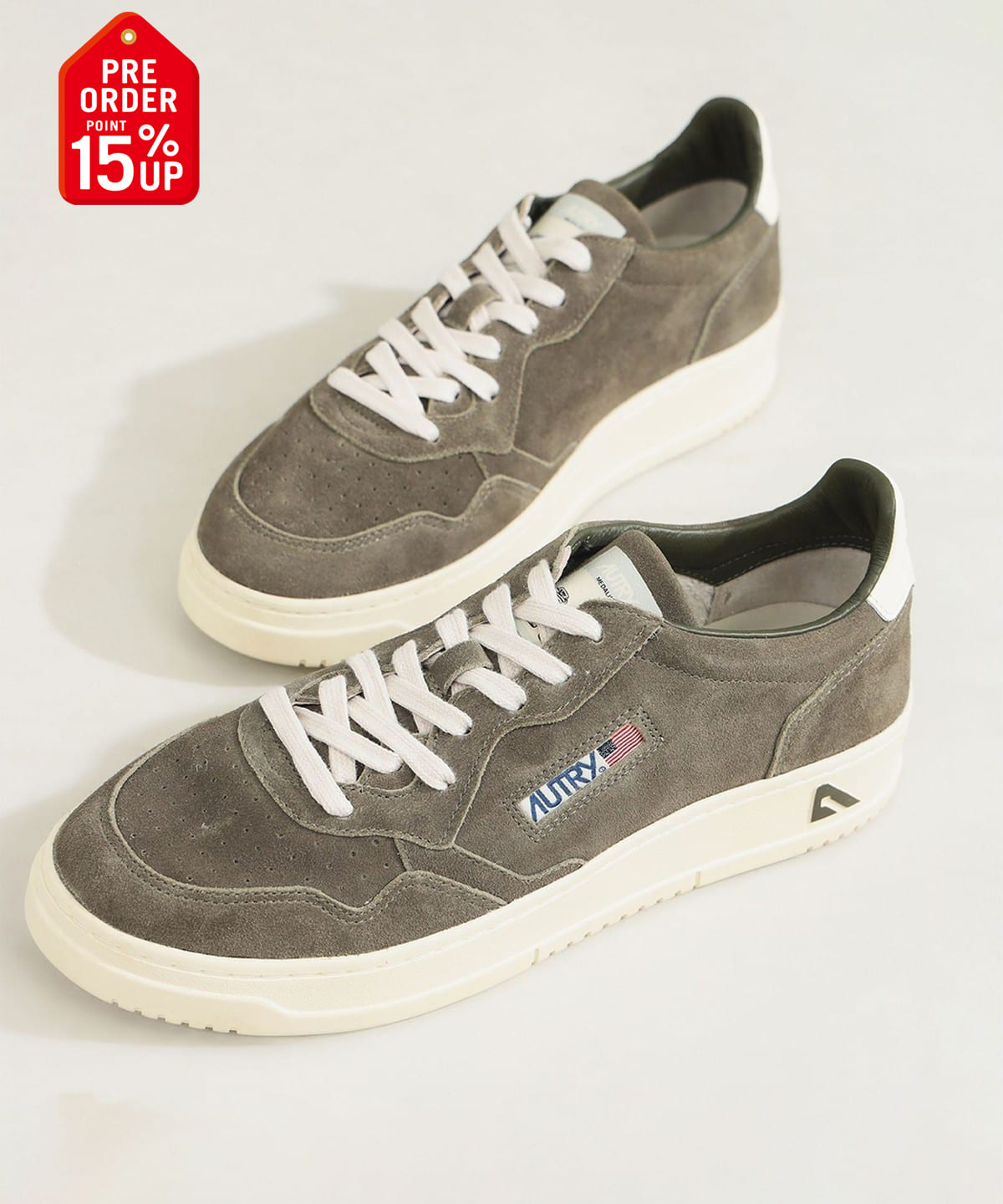 【+15%ポイントUP】AUTRY / MEDALIST LOW スエード スニーカー シューズ WOMEN MISLET/WHITE 36 【+15%ポイントUP】AUTRY / MEDALIST LOW スエード スニーカー シューズ WOMEN MISLET/WHITE 36