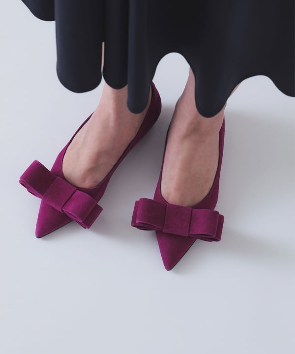 EFFE BEAMS（エッフェ ビームス）NATAN / スエード リボンパンプス