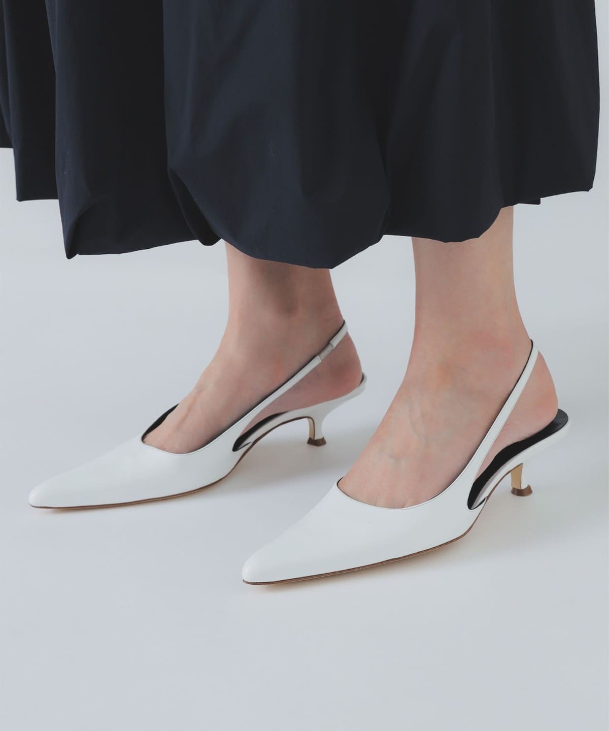BRENTELLA / AUDREY スリングバック パンプス シューズ WOMEN WHITE 38 BRENTELLA / AUDREY スリングバック パンプス シューズ WOMEN WHITE 38