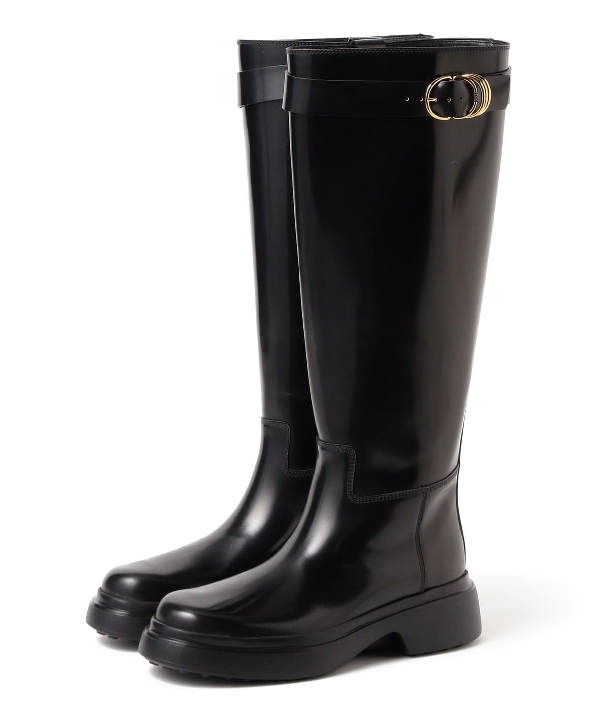 TOD'S トッズ / レザー ブーツ シューズ WOMEN BLACK 38 TOD'S トッズ / レザー ブーツ シューズ WOMEN BLACK 38