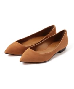 Demi-Luxe BEAMS / スエード ポインテッドトゥ フラットパンプス