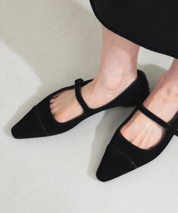 SHISEI / CHISEL TOE BICOLOR メリージェーン パンプス