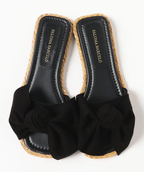 【極美品】PALOMABARCELO　サンダル　リボン　オレンジ　サイズ38 Demi-Luxe BEAMS（デミルクス ビームス）【別注】PALOMA BARCELO