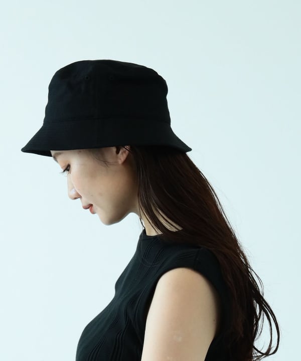 キジマタカユキCOTTON LINEN BUCKET HAT W/STRAPS www.krzysztofbialy.com