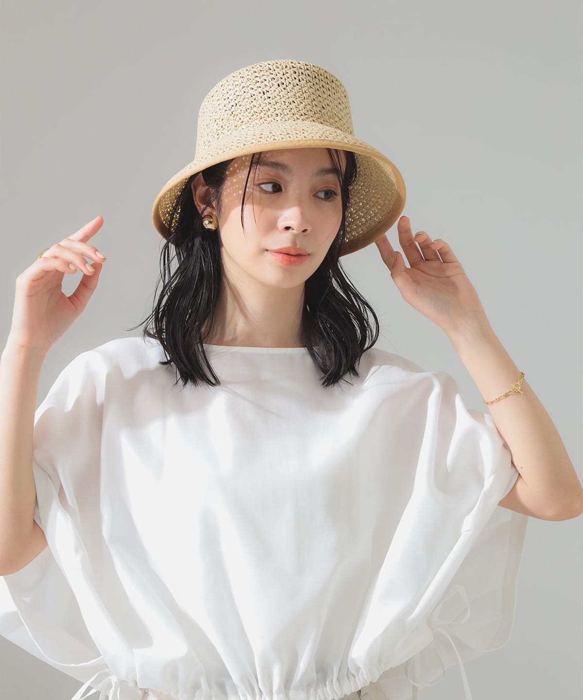 GRILLO グリッロ / ペーパー ブリム ハット 帽子 WOMEN NATURAL ONE SIZE GRILLO グリッロ / ペーパー ブリム ハット 帽子 WOMEN NATURAL ONE SIZE