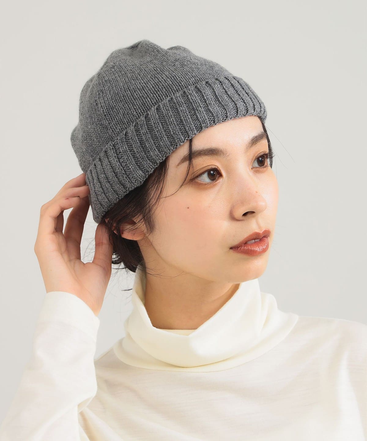 GRILLO グリッロ / カシミヤ混 ビーニー 帽子 WOMEN GREY ONE SIZE GRILLO グリッロ / カシミヤ混 ビーニー 帽子 WOMEN GREY ONE SIZE