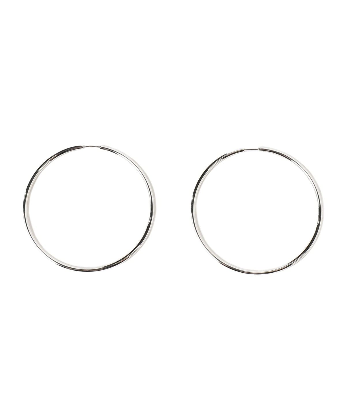 MARIA BLACK マリア ブラック / SENORITA ペア フープピアス 50mm シルバー アクセサリー WOMEN SILVER ONE SIZE MARIA BLACK マリア ブラック / SENORITA ペア フープピアス 50mm シルバー アクセサリー WOMEN SILVER ONE SIZE