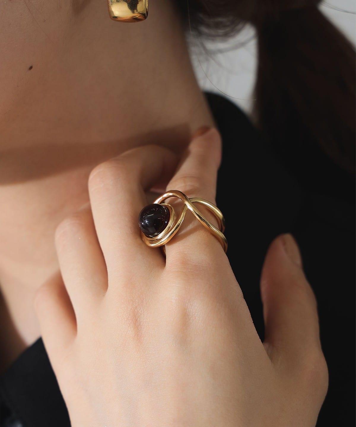 LAH / ECLIPSE リング アクセサリー WOMEN GOLDxTopaz*Paleblue 53 LAH / ECLIPSE リング アクセサリー WOMEN GOLDxTopaz*Paleblue 53
