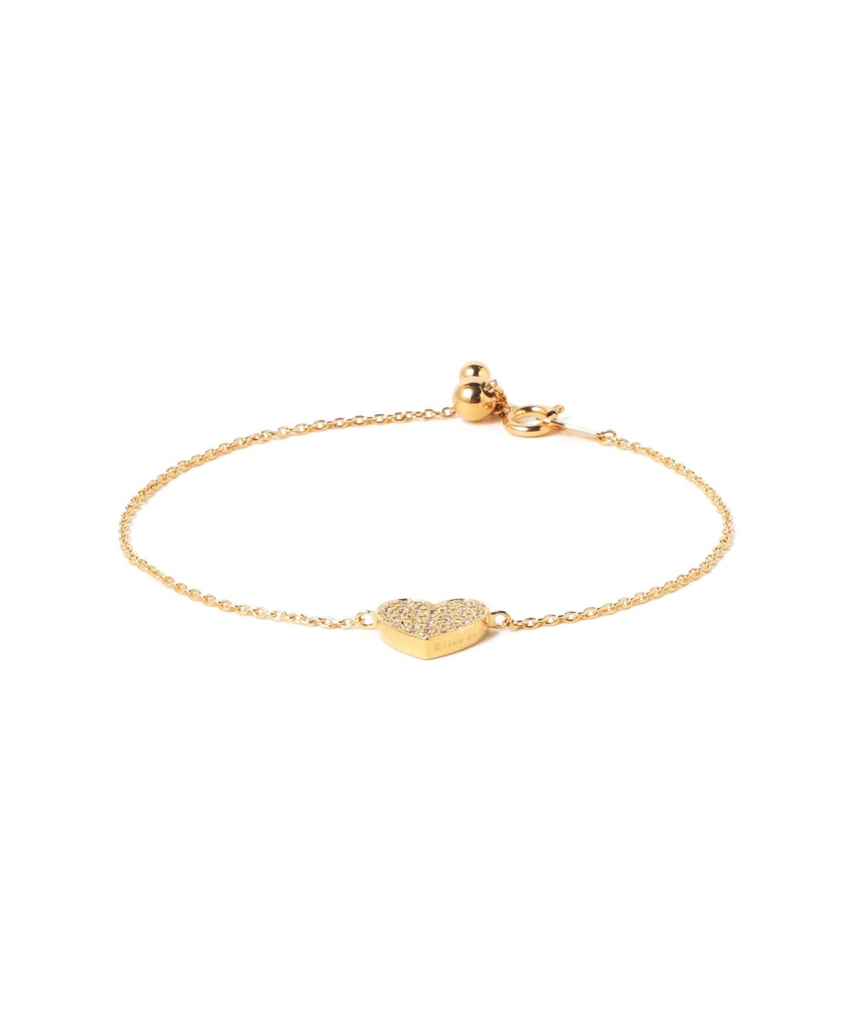 Bijou de M ビジュー ド エム / リバーシブルハート ブレスレット アクセサリー WOMEN YELLOW GOLD×BLACK ONE SIZE Bijou de M ビジュー ド エム / リバーシブルハート ブレスレット アクセサリー WOMEN YELLOW GOLD×BLACK ONE SIZE