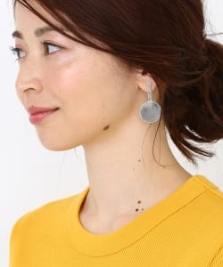FARIS / ドットドロップ ピアス シルバー