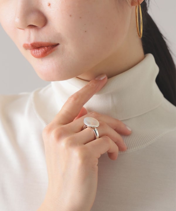 semenoマザーオブパール　リング　samuro semenoマザーオブパール リング samuro - メルカリ