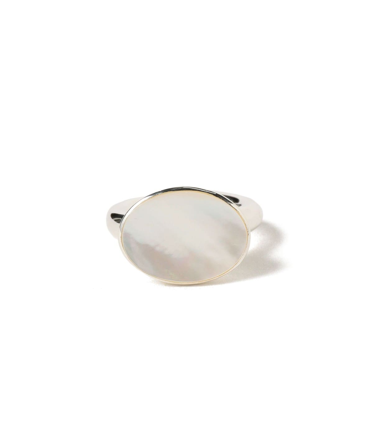 マザーオブパールルースカービング銀製フレーム＆ラブラドライトの