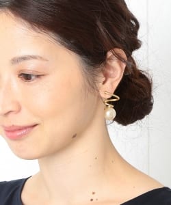 RLIGHTs / スフレパール スパイラル イヤリング