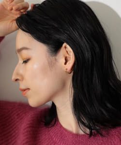 MARIA BLACK / DISRUPTED フープピアス ゴールド14mm