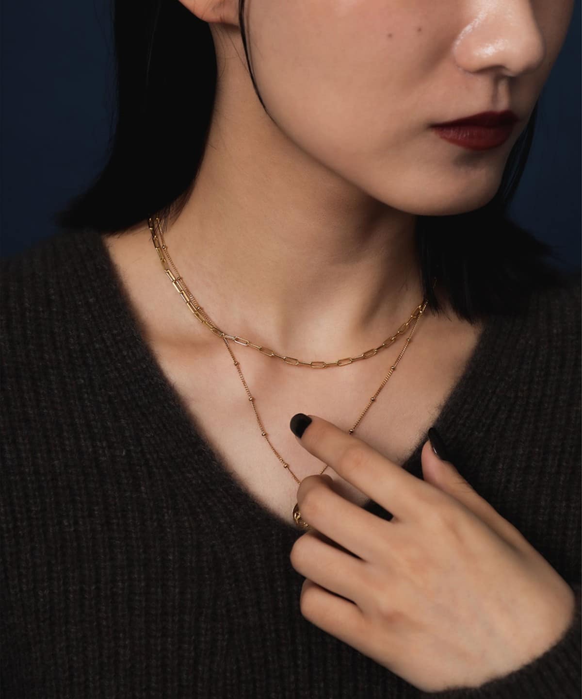 MARIHA マリハ / Silent Rain ロングレクタングルチェーン ネックレス 40cm アクセサリー WOMEN GOLD ONE SIZE MARIHA マリハ / Silent Rain ロングレクタングルチェーン ネックレス 40cm アクセサリー WOMEN GOLD ONE SIZE