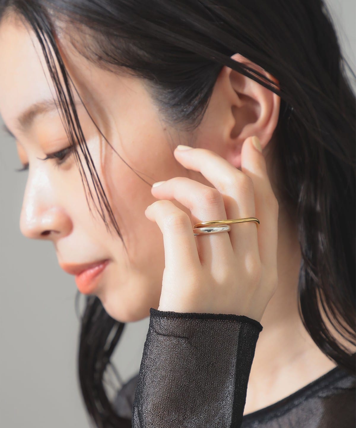 Rieuk / ダブル ウエーブ リング10 アクセサリー WOMEN MIX ONE SIZE Rieuk / ダブル ウエーブ リング10 アクセサリー WOMEN MIX ONE SIZE