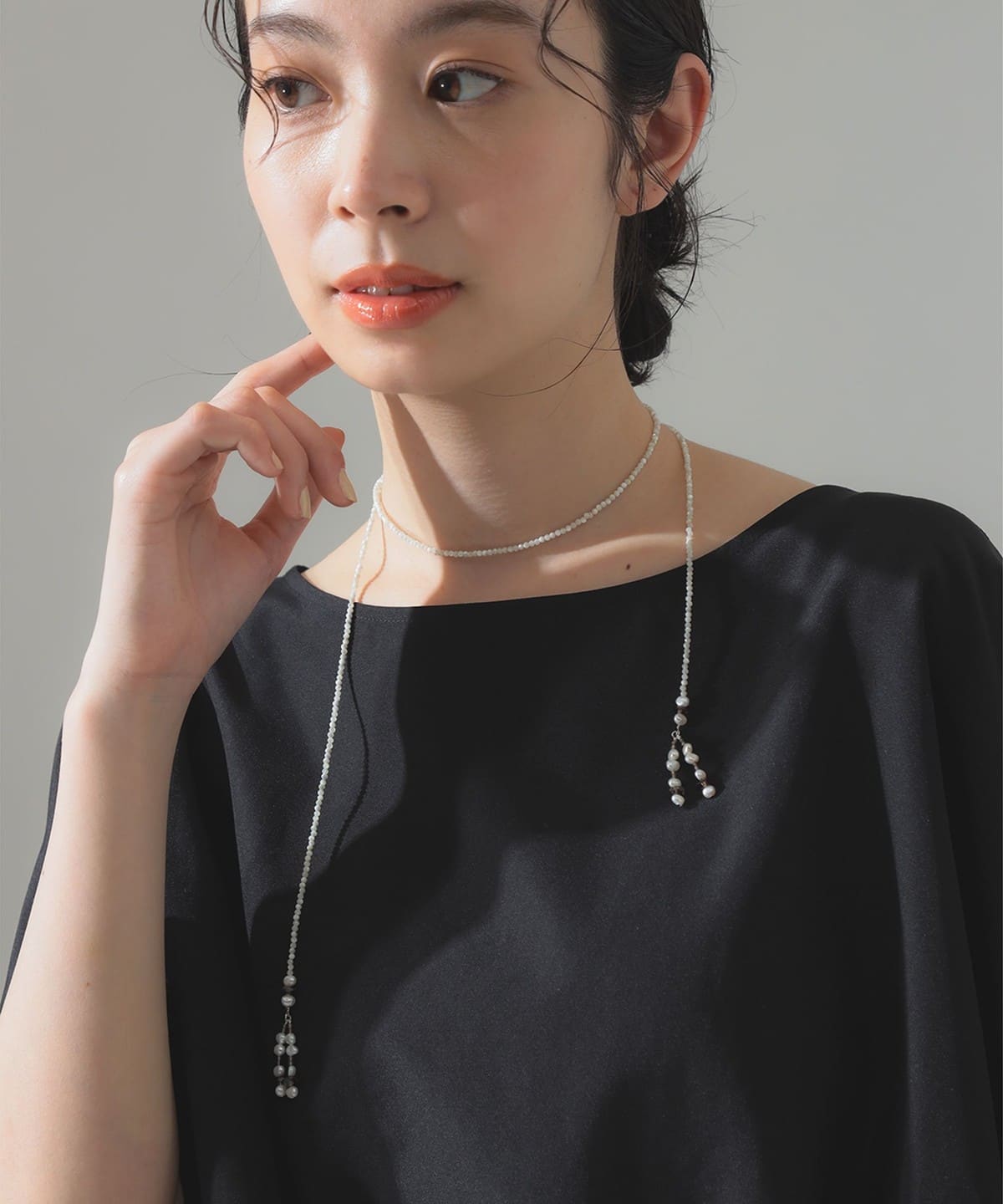 les bon bon ル ボン ボン / フリンジ ラリエット アクセサリー WOMEN WHITE ONE SIZE les bon bon ル ボン ボン / フリンジ ラリエット アクセサリー WOMEN WHITE ONE SIZE