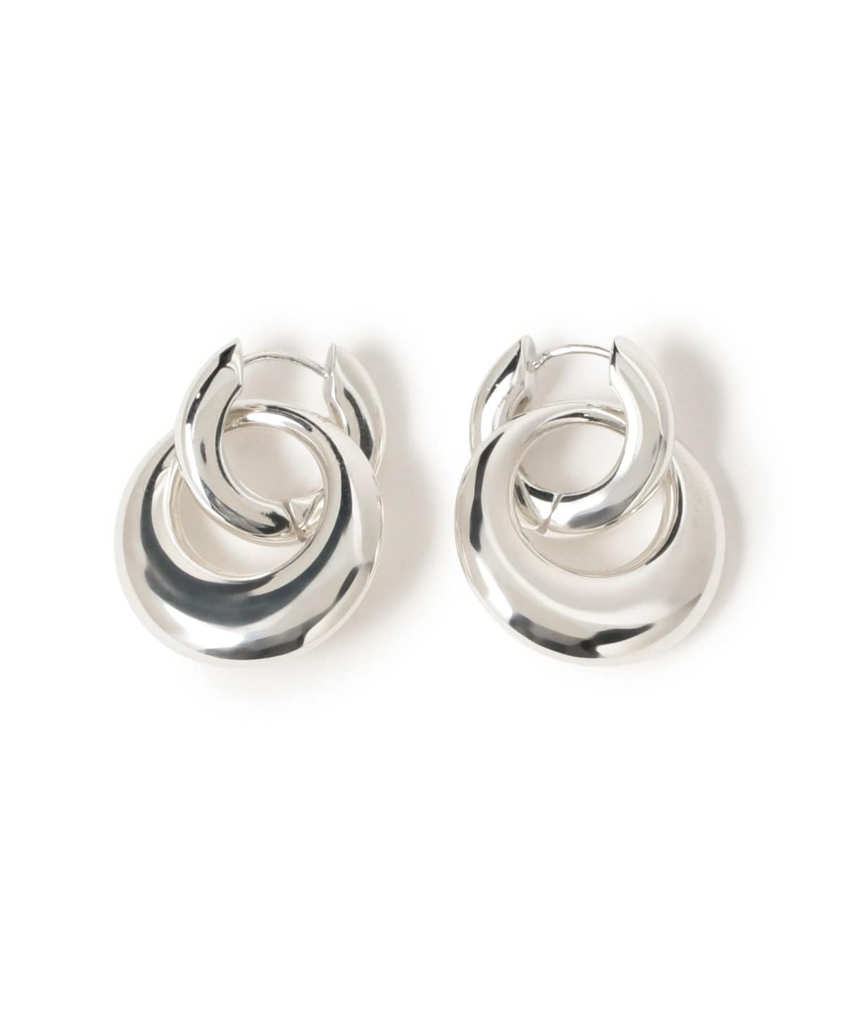 quip queint / ボウリング ダブル フープ ピアス アクセサリー WOMEN SILVER ONE SIZE quip queint / ボウリング ダブル フープ ピアス アクセサリー WOMEN SILVER ONE SIZE