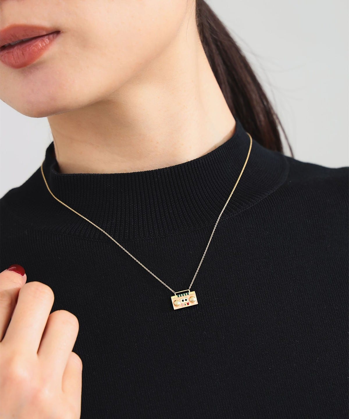 ALIITA / RADIO エナメル ネックレス アクセサリー WOMEN PINK ONE SIZE ALIITA / RADIO エナメル ネックレス アクセサリー WOMEN PINK ONE SIZE