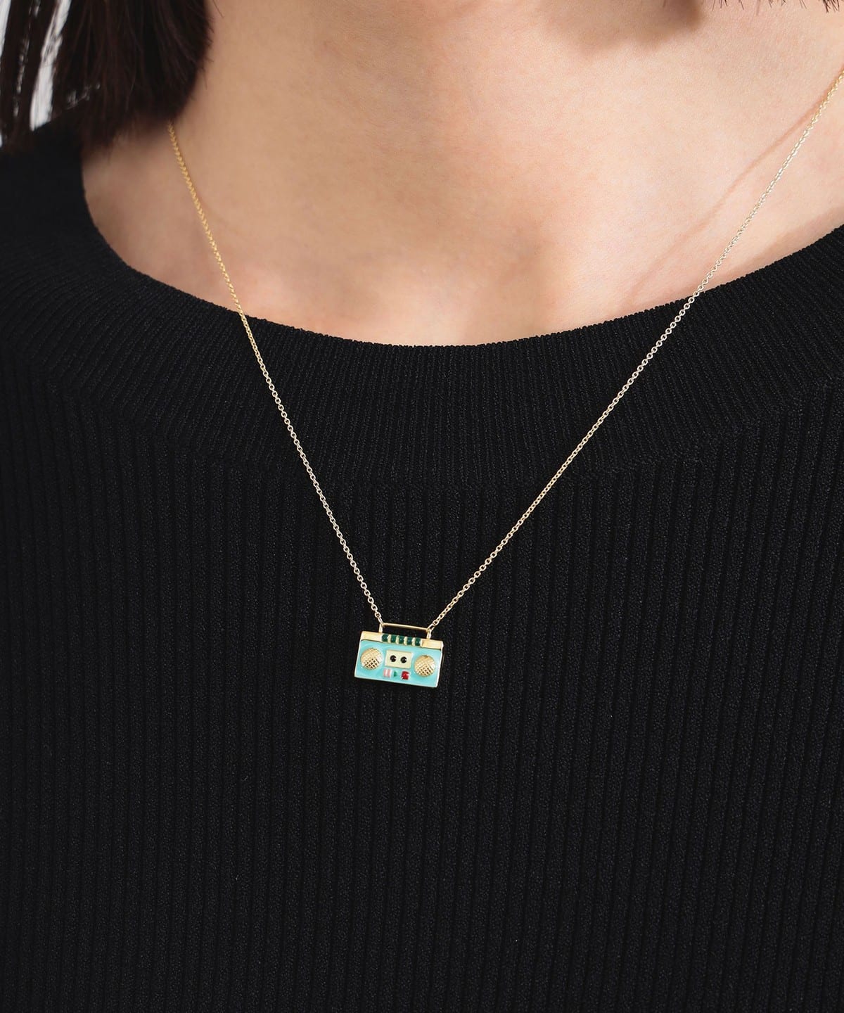 ALIITA / RADIO エナメル ネックレス アクセサリー WOMEN GREEN ONE SIZE ALIITA / RADIO エナメル ネックレス アクセサリー WOMEN GREEN ONE SIZE