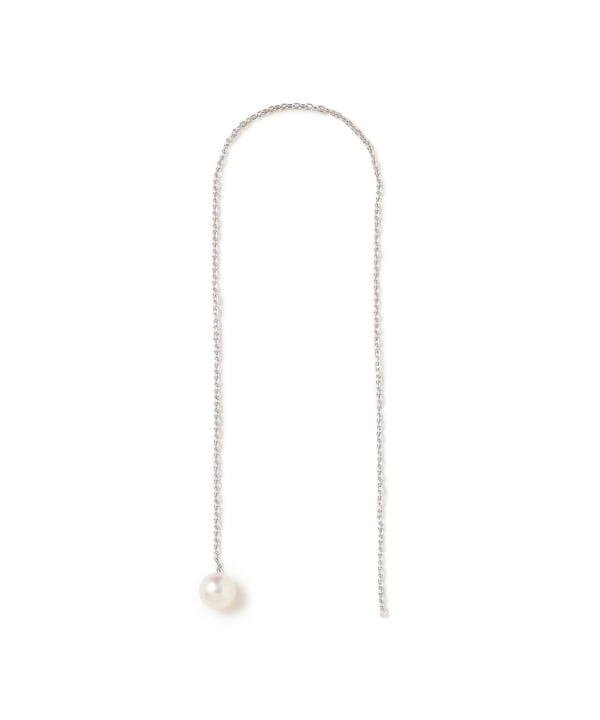 限定出品！Bijou de M パール ロングチェーン ピアス 片耳 EFFE BEAMS（エッフェ ビームス）Bijou de M / プチ パール