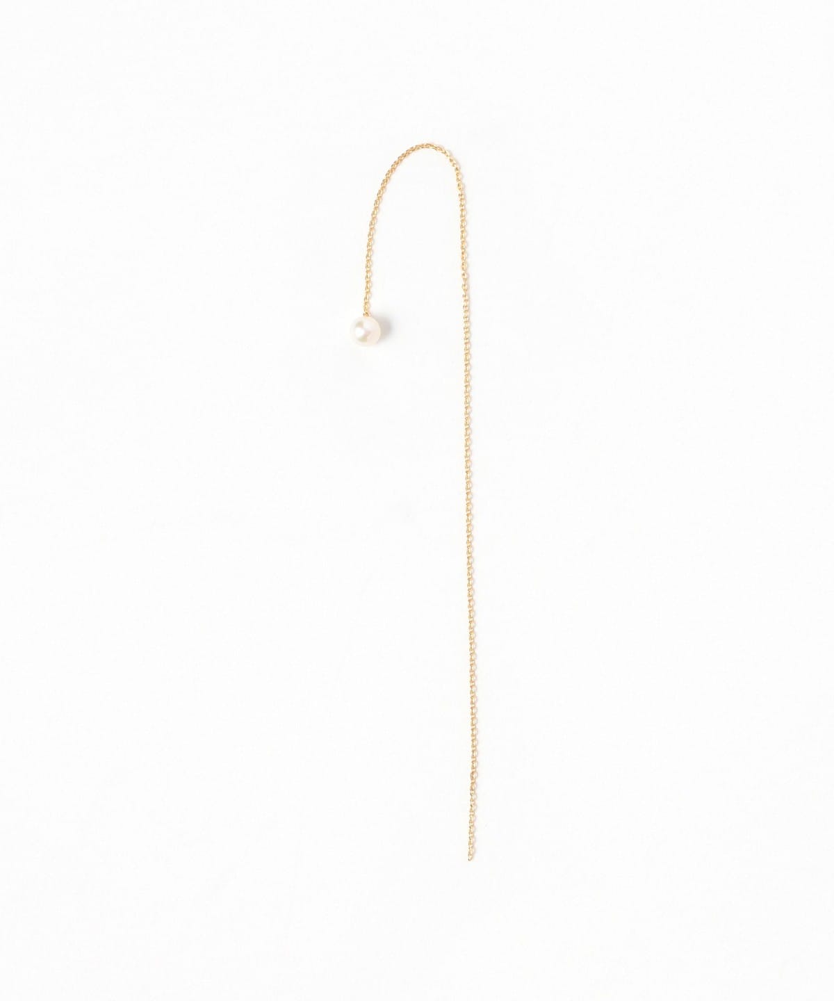 限定出品！Bijou de M パール ロングチェーン ピアス 片耳 EFFE BEAMS（エッフェ ビームス）Bijou de M / プチ パール