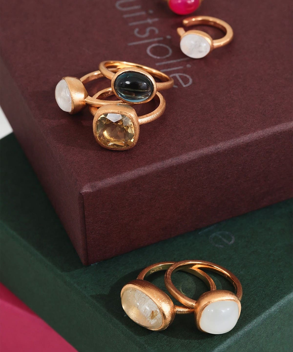 Demi-Luxe BEAMS Fruitsjolie リング ローズアメジスト Demi-Luxe BEAMS Fruitsjolie リング ローズアメジスト