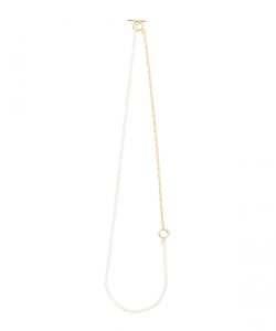 ISOLATION / コンビネーション ロングネックレス シルバー×ゴールド ILN-0139