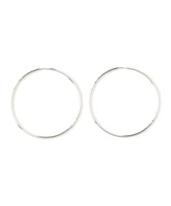 MARIA BLACK / SENORITA ペア フープピアス 50mm シルバー