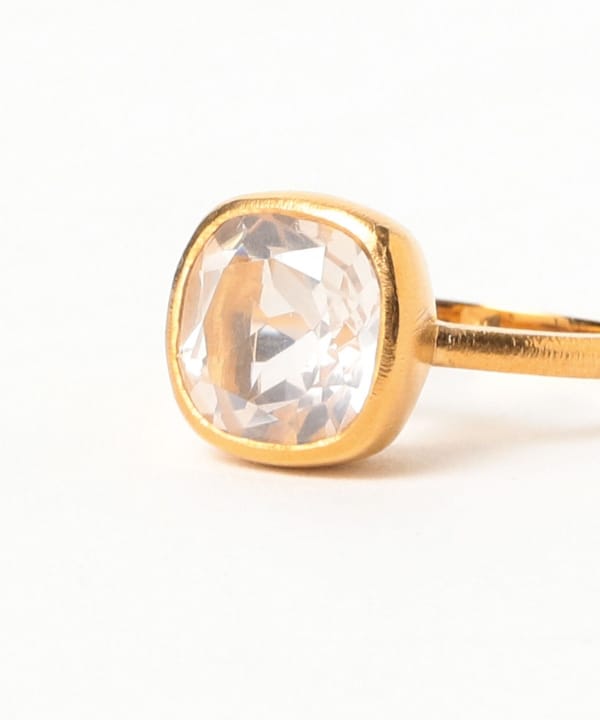 [Special order] Fruitsjolie / Rose Quartz Ring 10 x 10mm