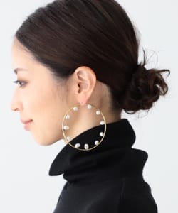 ▲MARIA BLACK / SECRET GARDEN フープピアス 70mm
