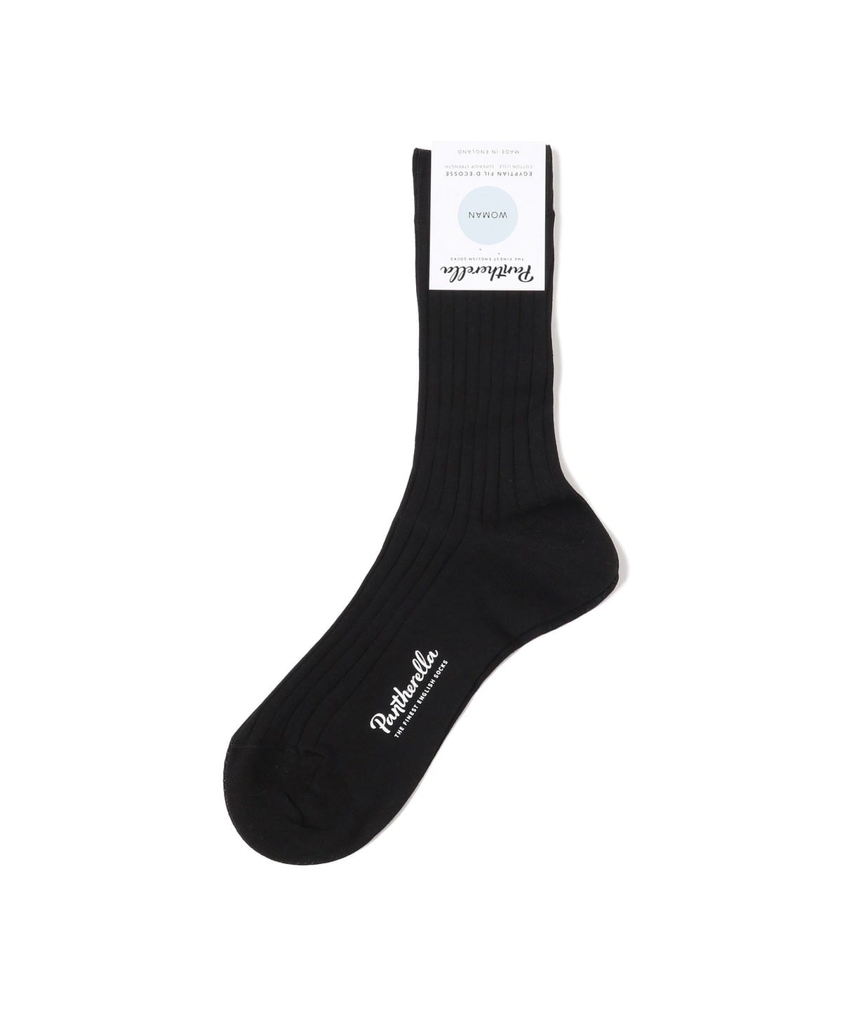 Pantherella パンセレラ / 8×2 リブ コットンナイロン ソックス レッグウェア WOMEN BLACK ONE SIZE Pantherella パンセレラ / 8×2 リブ コットンナイロン ソックス レッグウェア WOMEN BLACK ONE SIZE