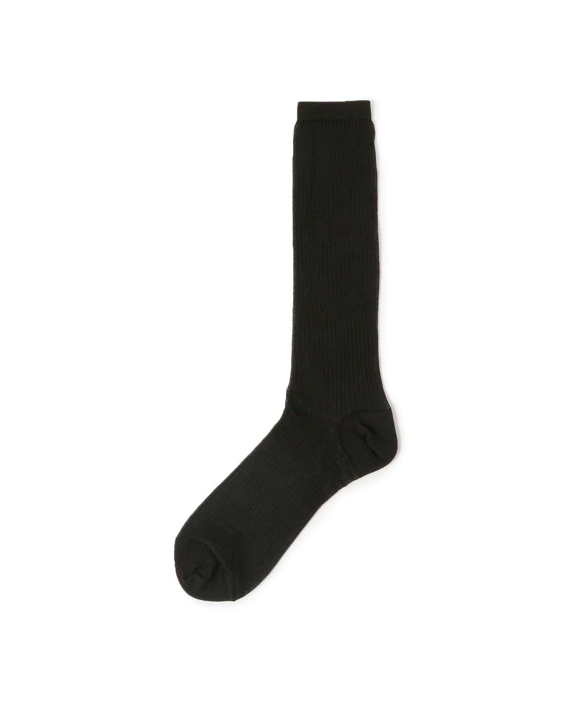 針抜きリブ ハイソックス レッグウェア WOMEN BLACK ONE SIZE 針抜きリブ ハイソックス レッグウェア WOMEN BLACK ONE SIZE