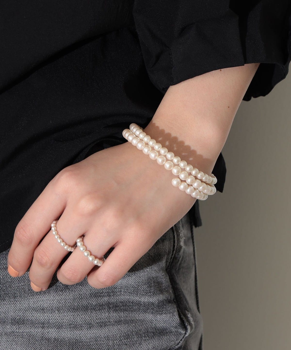 Demi-Luxe BEAMS Demi-Luxe BEAMS Demi-Luxe BEAMS / Plastic pearl bracelet  (accessory bracelet) mail order | BEAMS